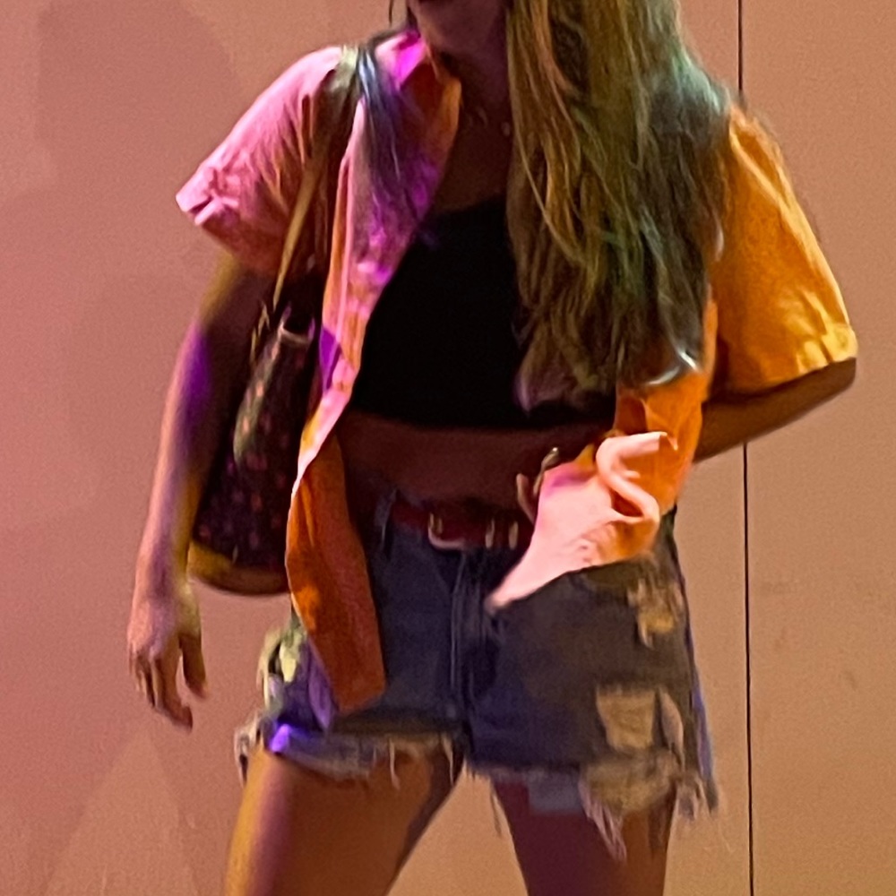 Oversized Orange Shirt